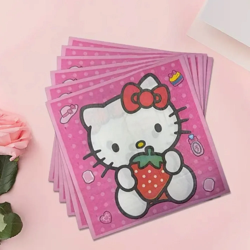 Sanrio Hello Kitty Strawberry Luncheon Napkins, 20-ct